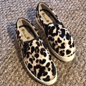 Size 8 Boden Leopard Print Slip On Shoes